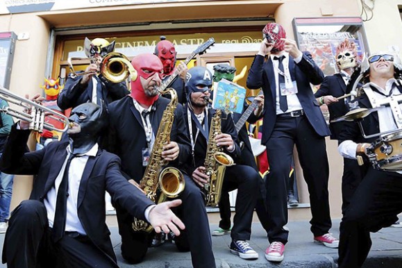 Cartoon street band per eventi