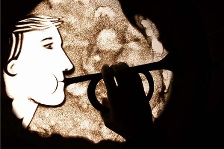 Disegni di sabbia sand art spettacolitalia Disegni di sabbia sand art spettacolitalia