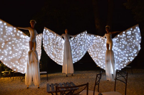 Farfalle luminose con le ali Farfalle luminose con le ali
