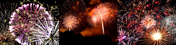 Fuochi pirotecnici per notte bianca