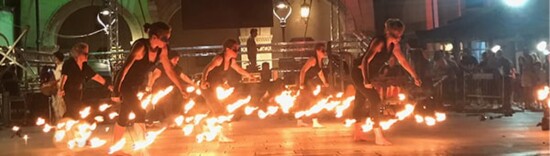 fuoco animazione per piazze