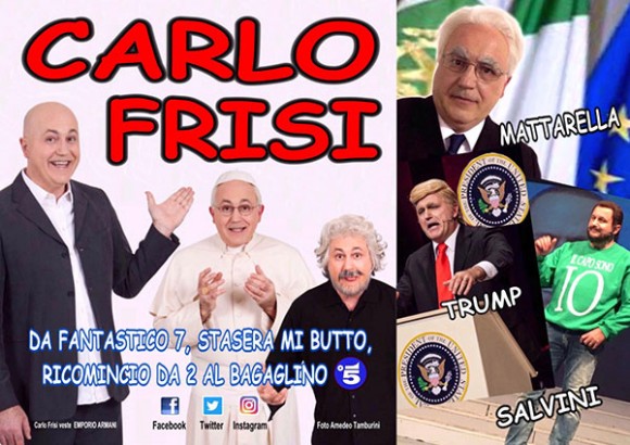 Imitatore italiano personaggi della tv