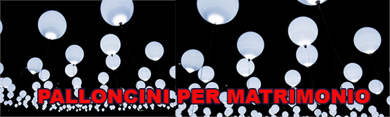 palloncini bianchi per matrimonio