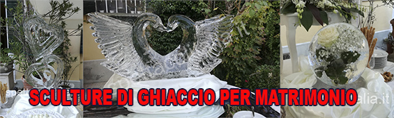 sculture di ghiaccio  sfera con rosa
