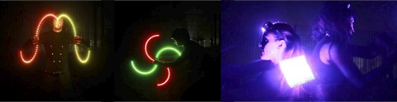 spettacolo luci led per eventi