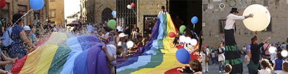 Animazione con Arcobaleno della pace per bambini