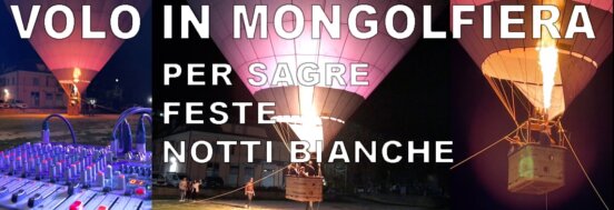 Voli in mongolfiera per animare eventi