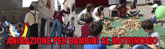 giochi e animazioni per bambini al matrimonio