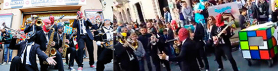 cartoni animati street band  per notte bianca