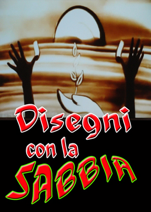 disegni con sabbia per cene aziendali