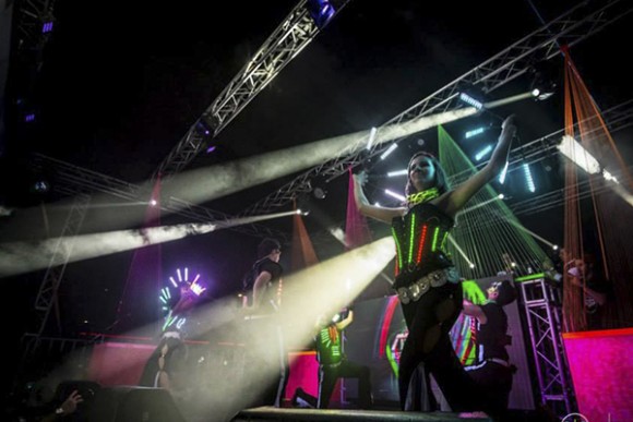 Luci led con animazione per discoteca 